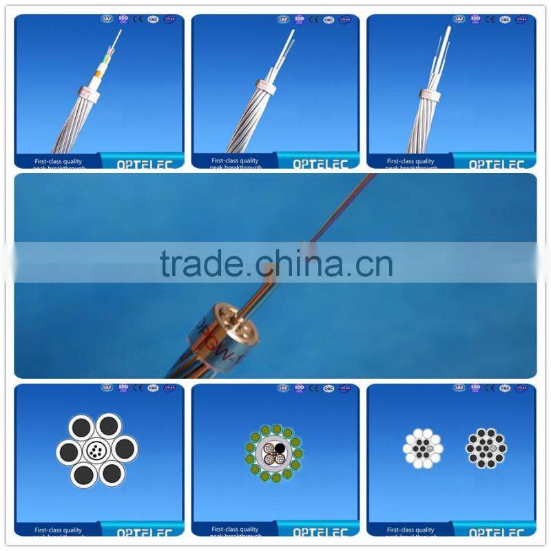 OPGW optical ground wire cable with layer stranding stainless steel tube type