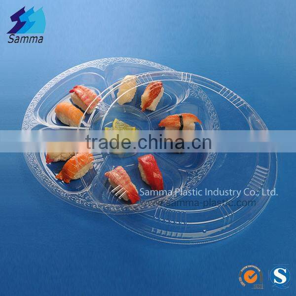 SM1-2101 Divided Sushi Box,Sushi Box,round sushi box