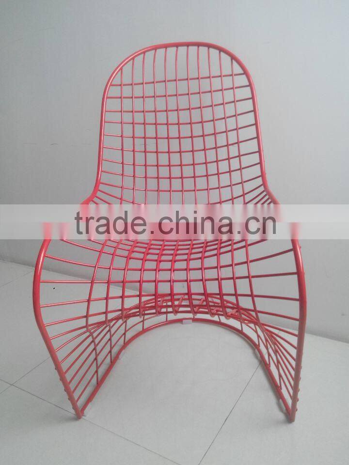 Leiaure Style Metal Chair/ Wire Metal Chairs/ Wire Outdoor Chairs