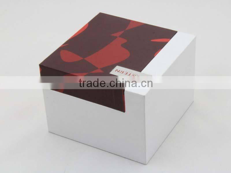 Unique custom watch box packaing with metal plate Logo