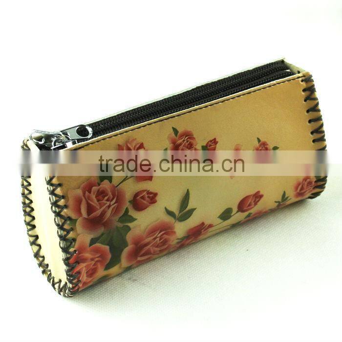ancient vintage pu leather engrave coin purse