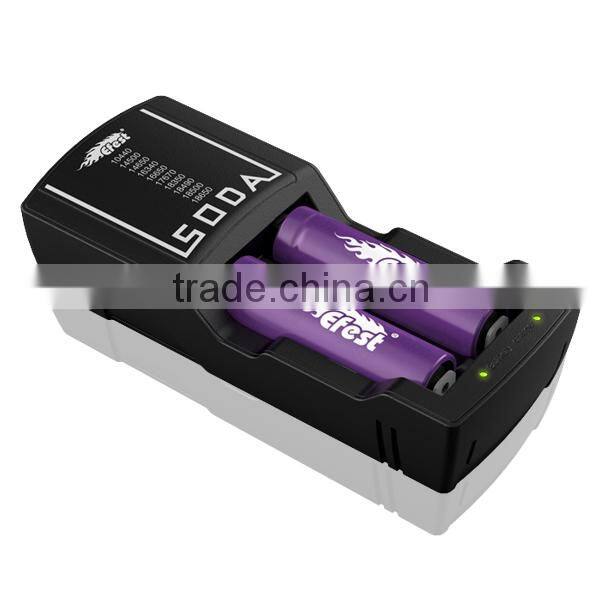 Hot selling efest soda charger fast 2 slots charger pk efest pro c2 charger