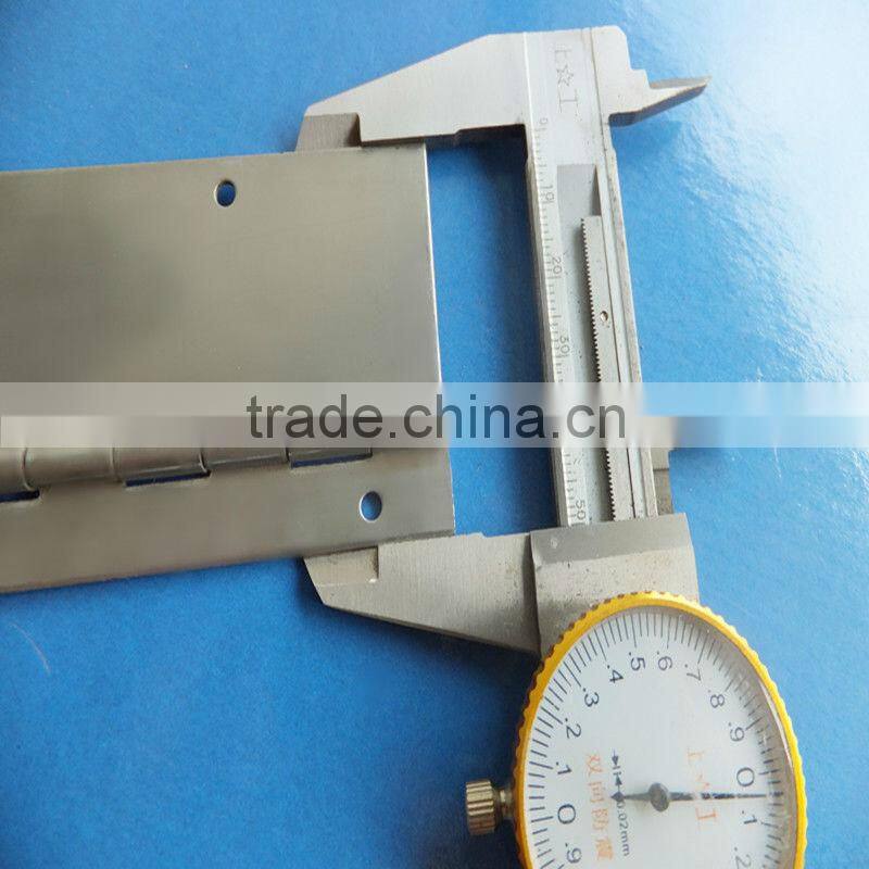 Long hinge stainless steel, Size side of hinge