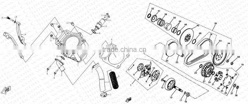 CFmoto CF MOTO CF188 500 500CC ATV UTV Go Kart Buggy Clutch Pad Shoes Spring