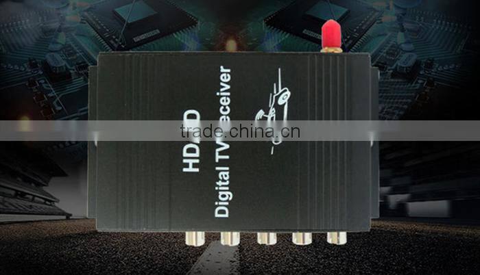 Digital Car Tuner Four way Single Antenna M-288X TV Tuner ISDB-T Brazil ( One seg ) Digital TV Receiver for South America