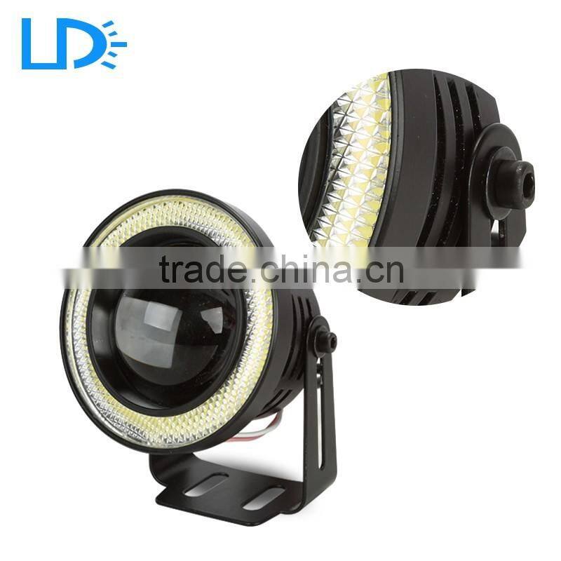 High quality 3.0 inch led spot light for motorcycle angel eyes fog lights