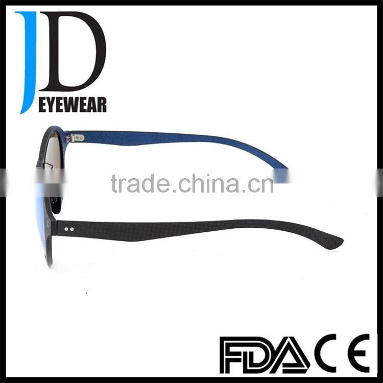 2016 hot custom print carbon fiber sunglasses green mirror