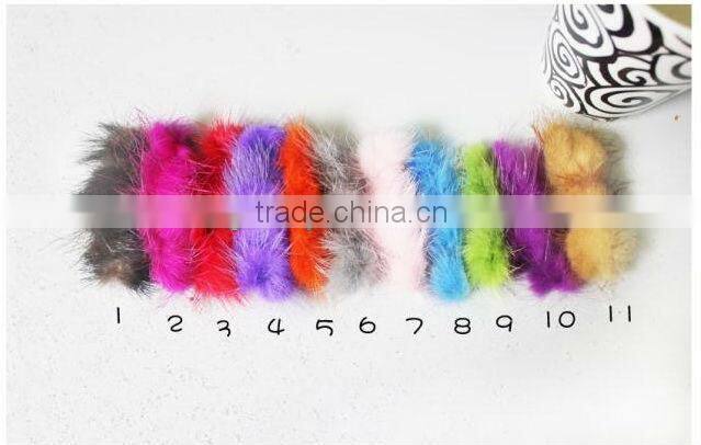 Luxury mink fur french barrette hair clips wholesale