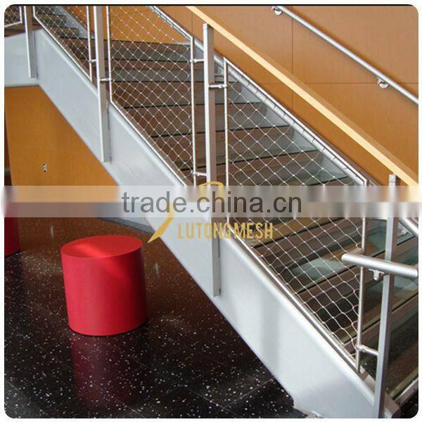 handrail stainless steel cable,stainless steel wire rope mesh net, cable wire netting mesh