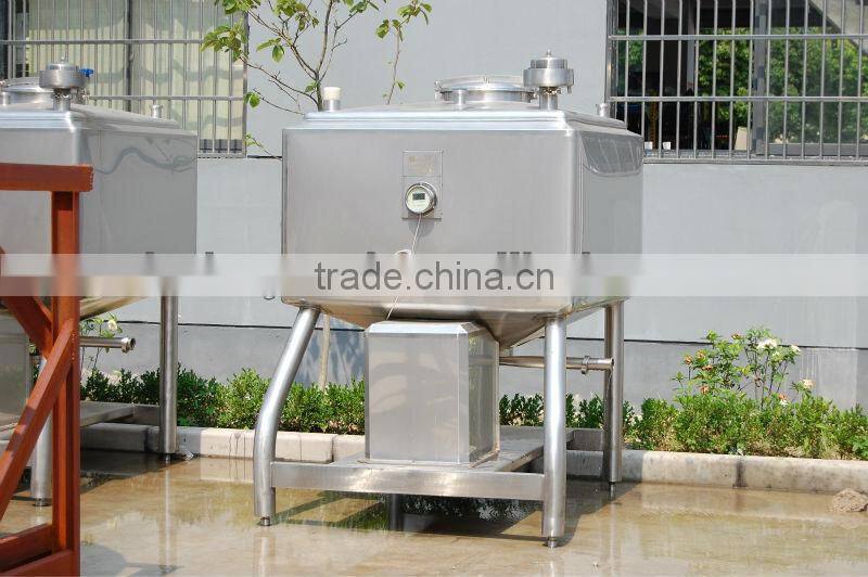 sugar blending tank producing syrup for food industry