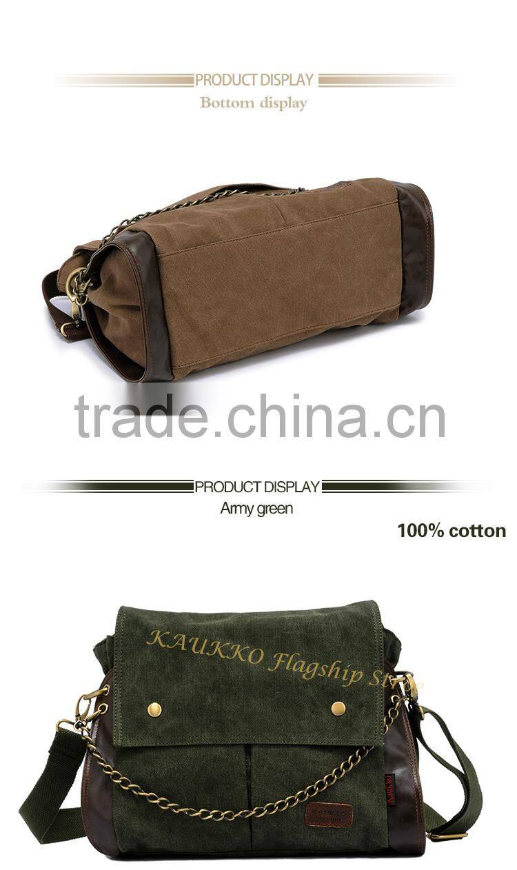 16 OZ Canvas High Density of Customize Messenger Bag For Lady Messenger Bag Women and Men Bag Wholesale