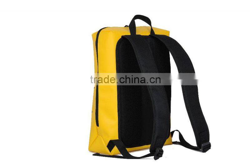 Custom Logo PVC Bag with Zipper Pocket Outdoor Tarpaulin Backpack