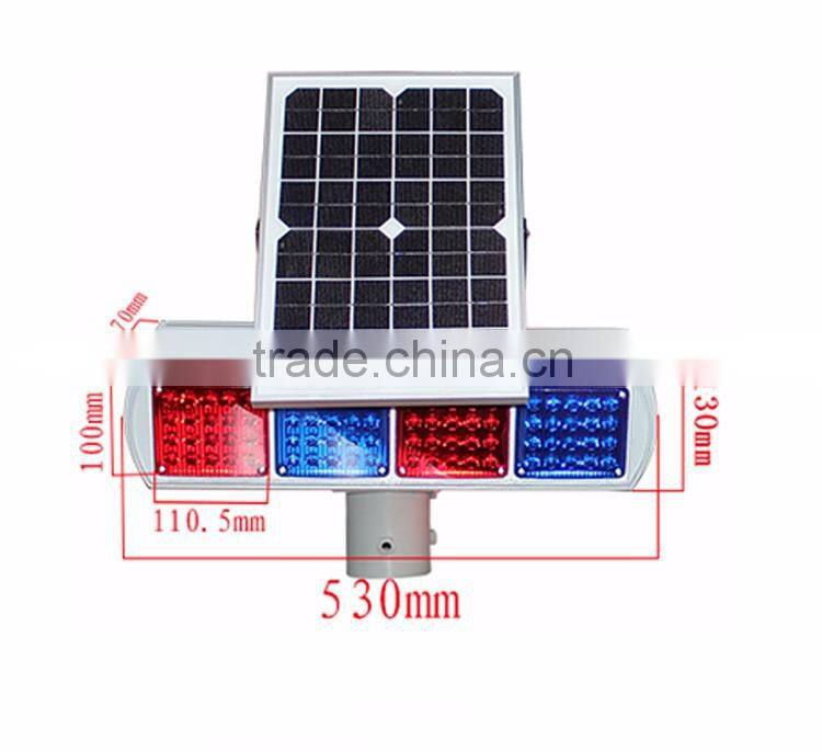 new 2016 traffic flashing light road safety strobe solar power led warning light