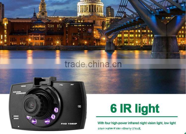 Dash Cam Car DVR 6pcs IR LED Night Vision HD 1080P HDMI Camera Video Recorder G-sensor+ Microphone+ USB XY-H700