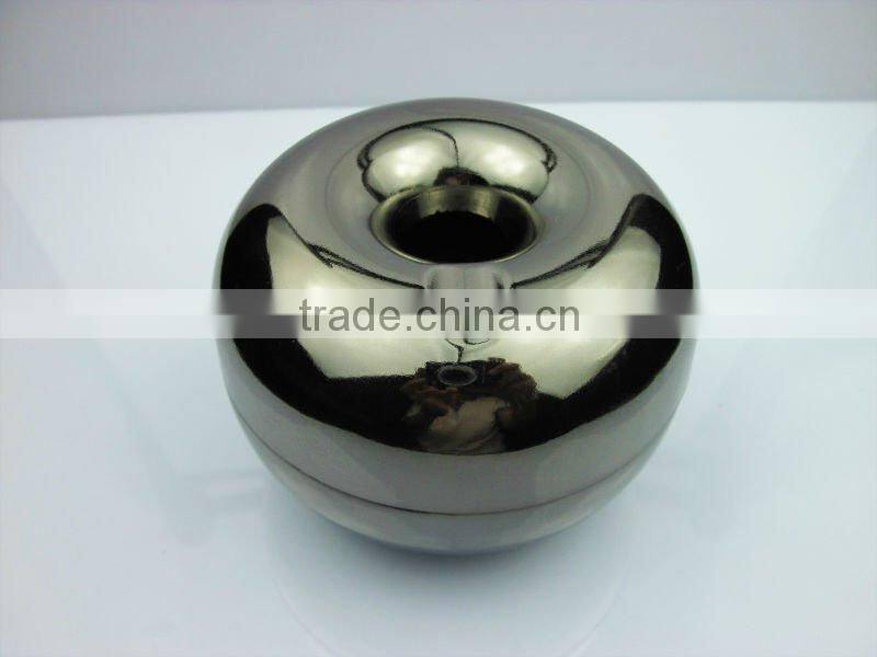 new design Apple shape metal round ashtray table ashtray