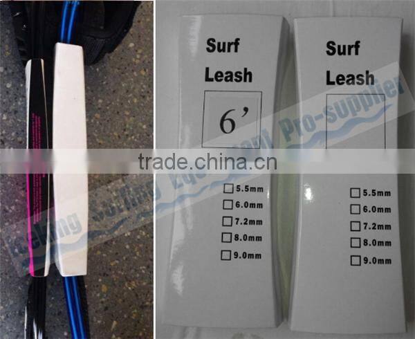 High strength Polyurethane leash cord colored rail saver surfboard leash/Factory directly selling surfing leash