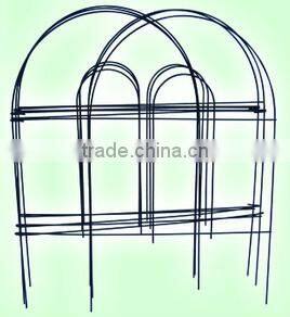 Dark Green Border Fencing Wire Garden Fence Path Support