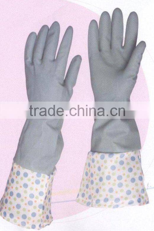 cuff-lengthened household latex gloves