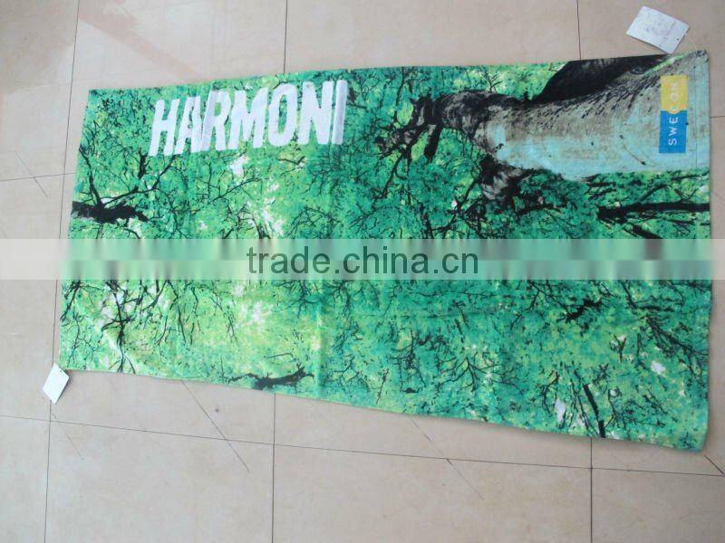 beatiful promotion cotton reactive printed beach towel