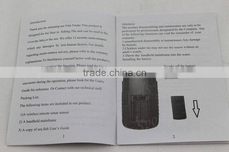 Wireless Fish Detector With Sonar Sensor,90 degree Fish Finder