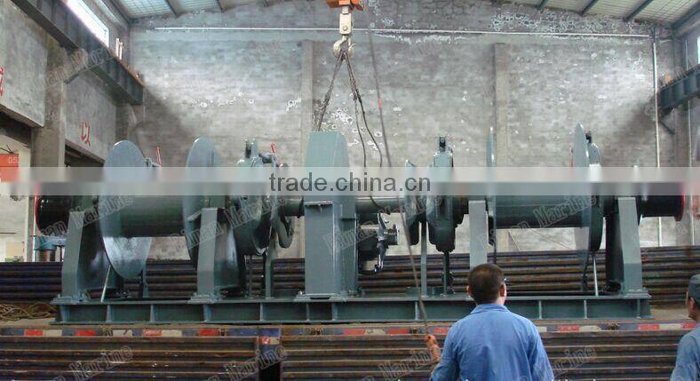 electric and hydraulic marine double drum double wildcat anchor winch