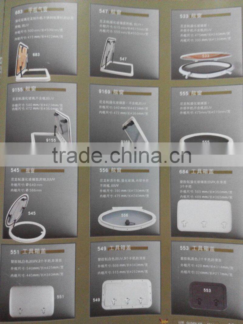 China boat stainless steel round deck plate ,6 inch Screw fixed Deck Plate marine yacht deck plate