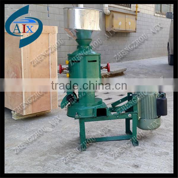 Electric small broad bean hulling machine