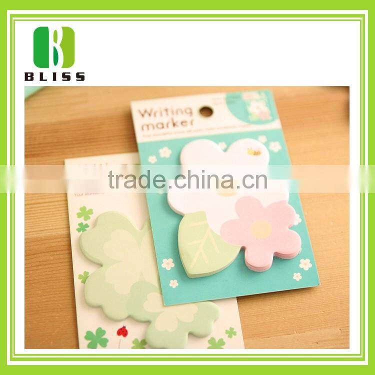 Customized shape self stick notes with logo for promotion office gift magnetic sticky notes