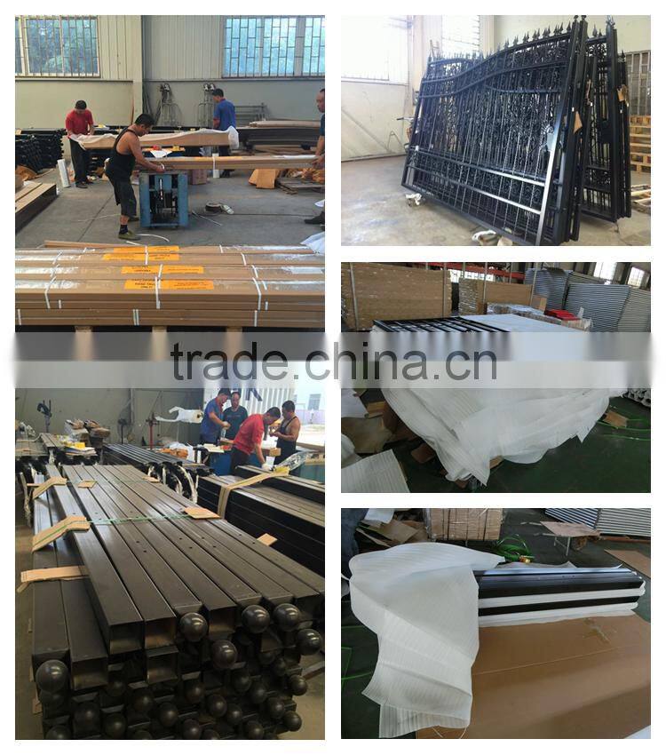 2015 new wrought iron grill gate design