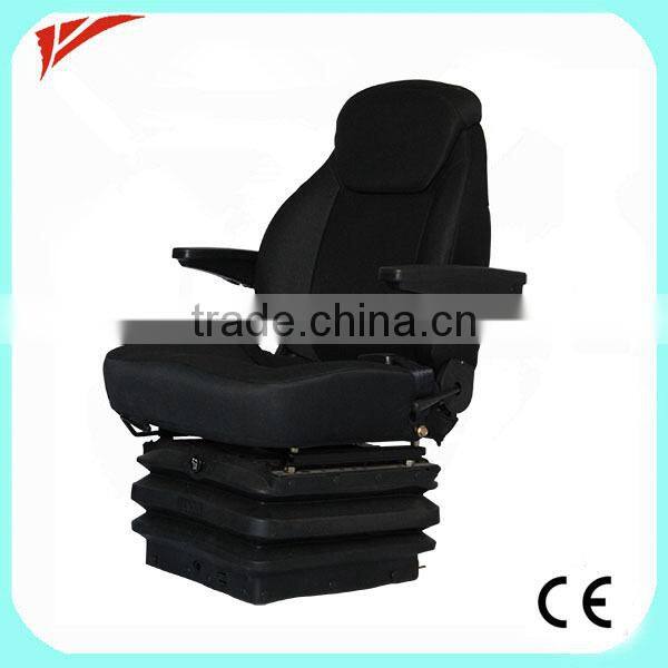 Fully flat air suspension tractor seat with motor
