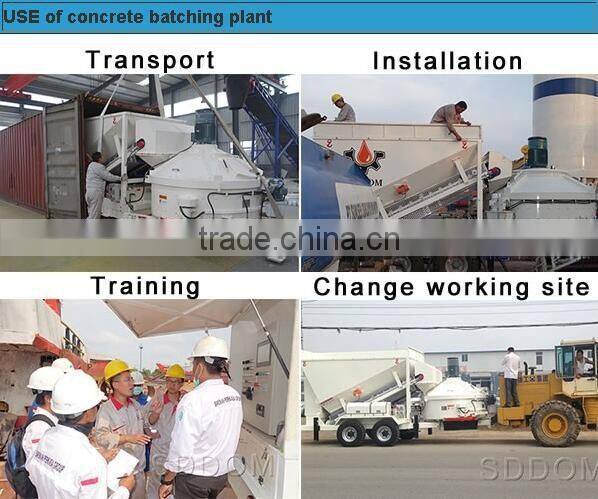the best brand mini used MC type mobile concrete batching plant for sale