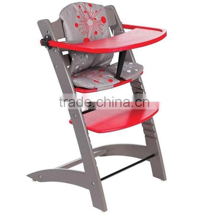 European Beech wood baby high chair baby highchair