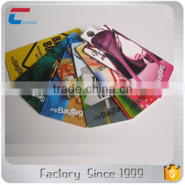 Costom Two-sided 4C Printed ID Bag Tag for Travel