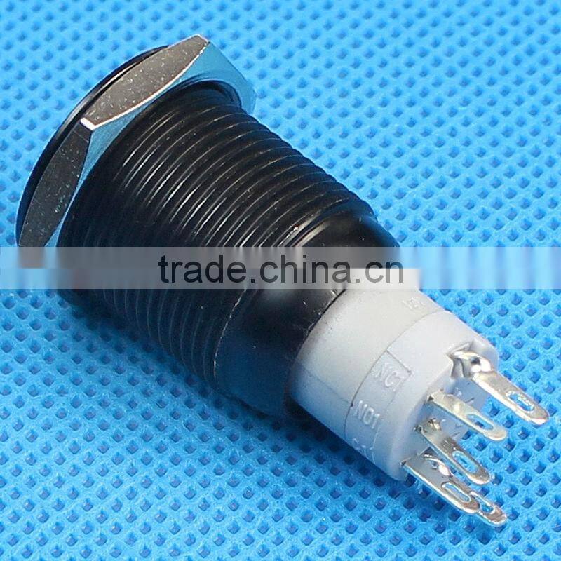 16mm illuminated metal pushbutton switch