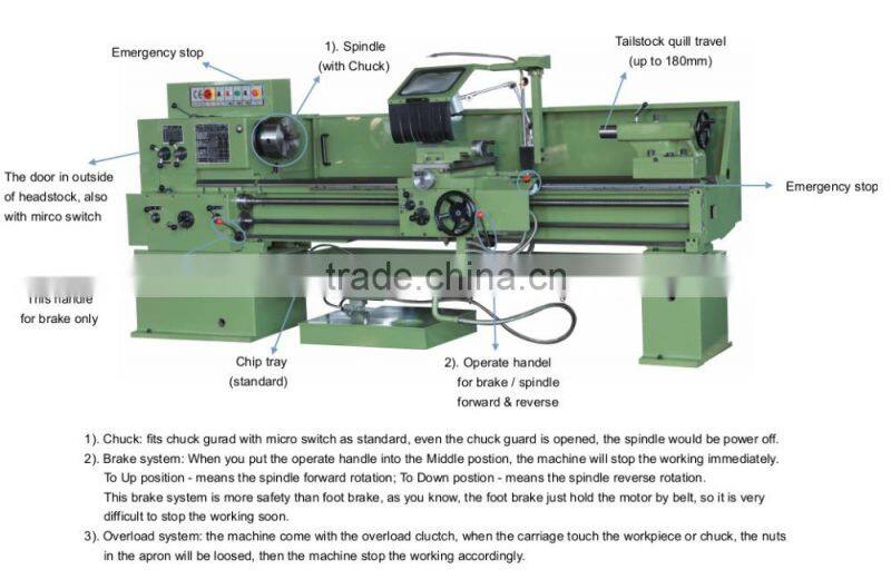 Green Europe Type Centre Lathe SL-500B