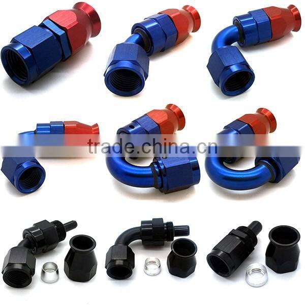 10AN JIC -10 AN10 150 Degree Swivel Teflon PTFE Hose end Fittings adapters
