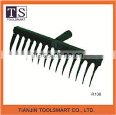Garden rake Steel Forged Landscape Root Rake Heads leaf rake