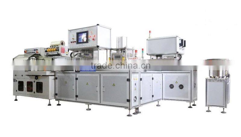 Disposable vacuum blood collection tube production line