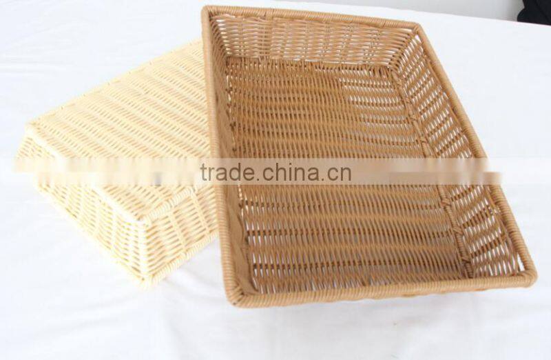 wholesale Washable supermarket plastic storage basket for fruit and vegetable