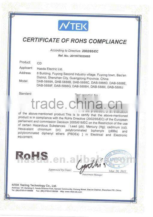 HASDA HK-7882CAR AUDIO CD/MP3/USB PLAYER RECEIVER AM FM RADIO