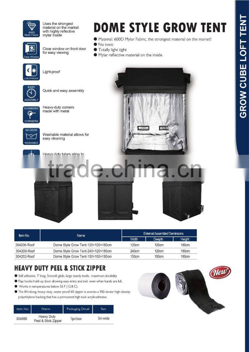 SINOWELL Factory Direct Supply Highly Reflective Fabric Loft Grow Tent
