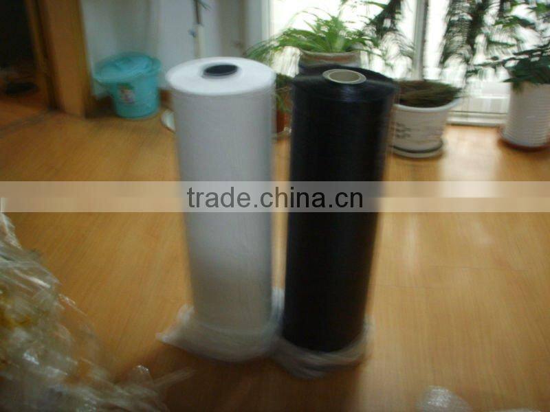 white and black silage wrap film