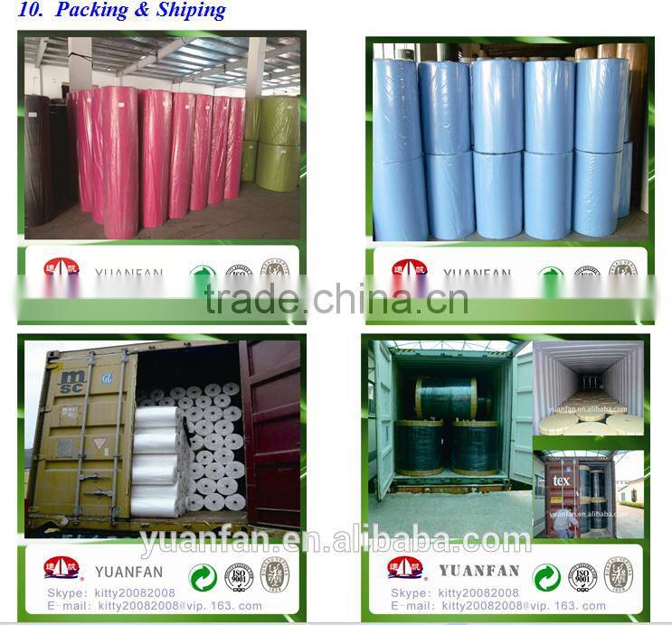 2016 hot sell Low price recycled non-woven fabric made in china pp nonwoven fabric / pp non woven fabric