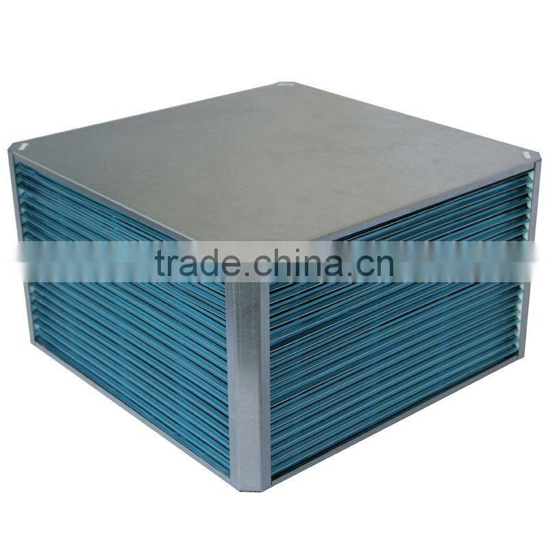 Aluminium heat exchanger core for heat recovery plate heat exchanger