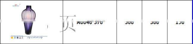 Wholesale tall blown colorful frosted glass flower vase for wedding decor