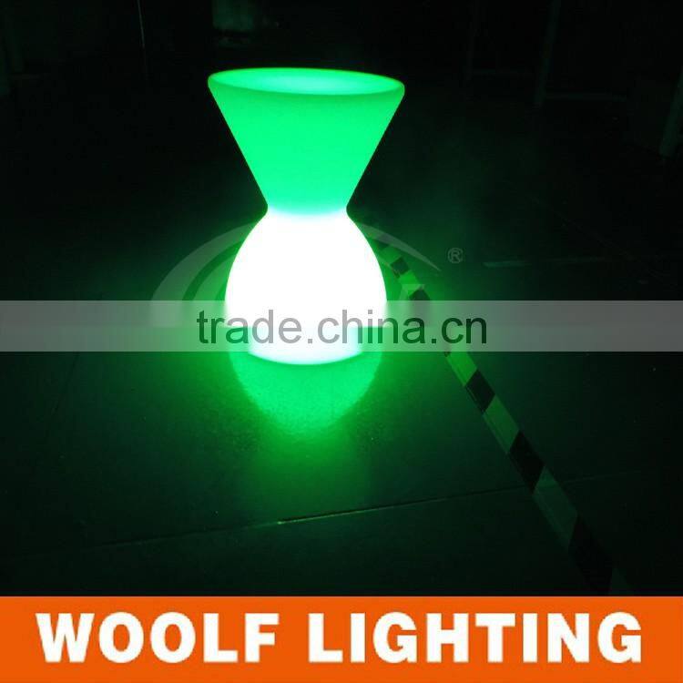 Outdoor Decorative Remote Color Changing LED Illuminated Drum Chair