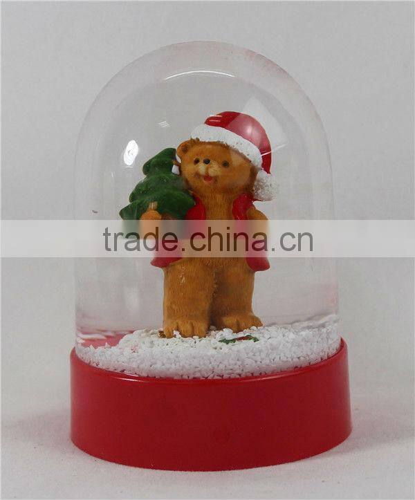 Acrylic snowman snow globe for gifts decoration