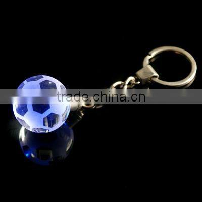 fashion crystal football keychain