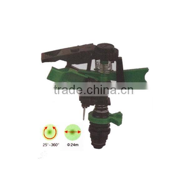 Plastic irrigation impact sprinkler for farm
