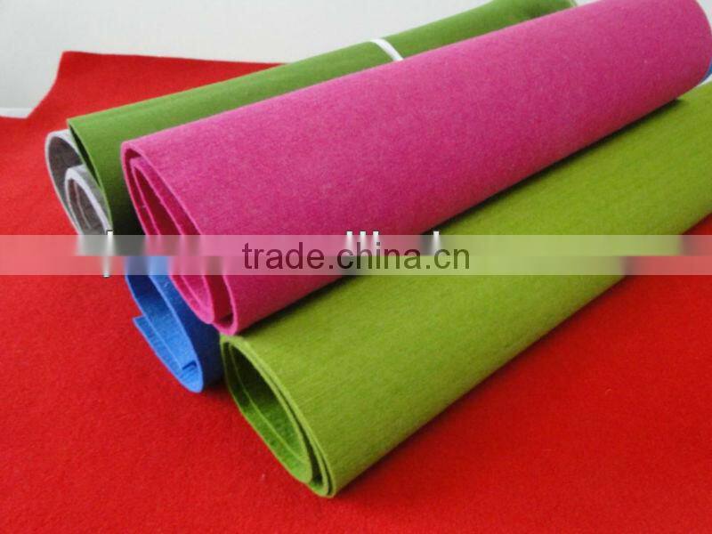 Colorful synthetic felt